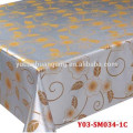 embossing golden film pvc printing table cloth
